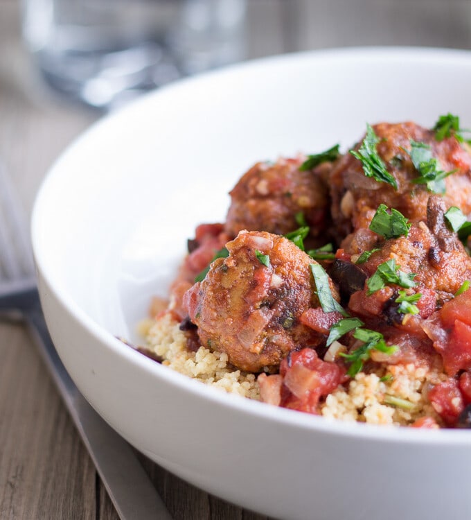 Vegan Moroccan Meatballs with Couscous // The Laidback Vegan