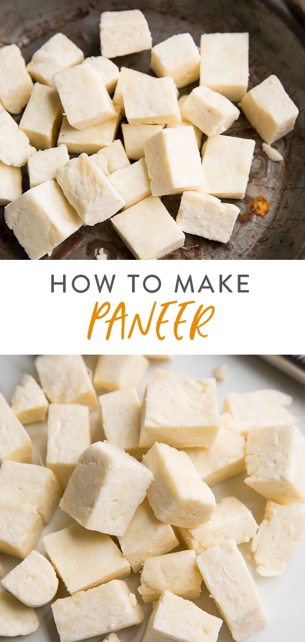 How to make paneer (Indian cheese) Pinterest image