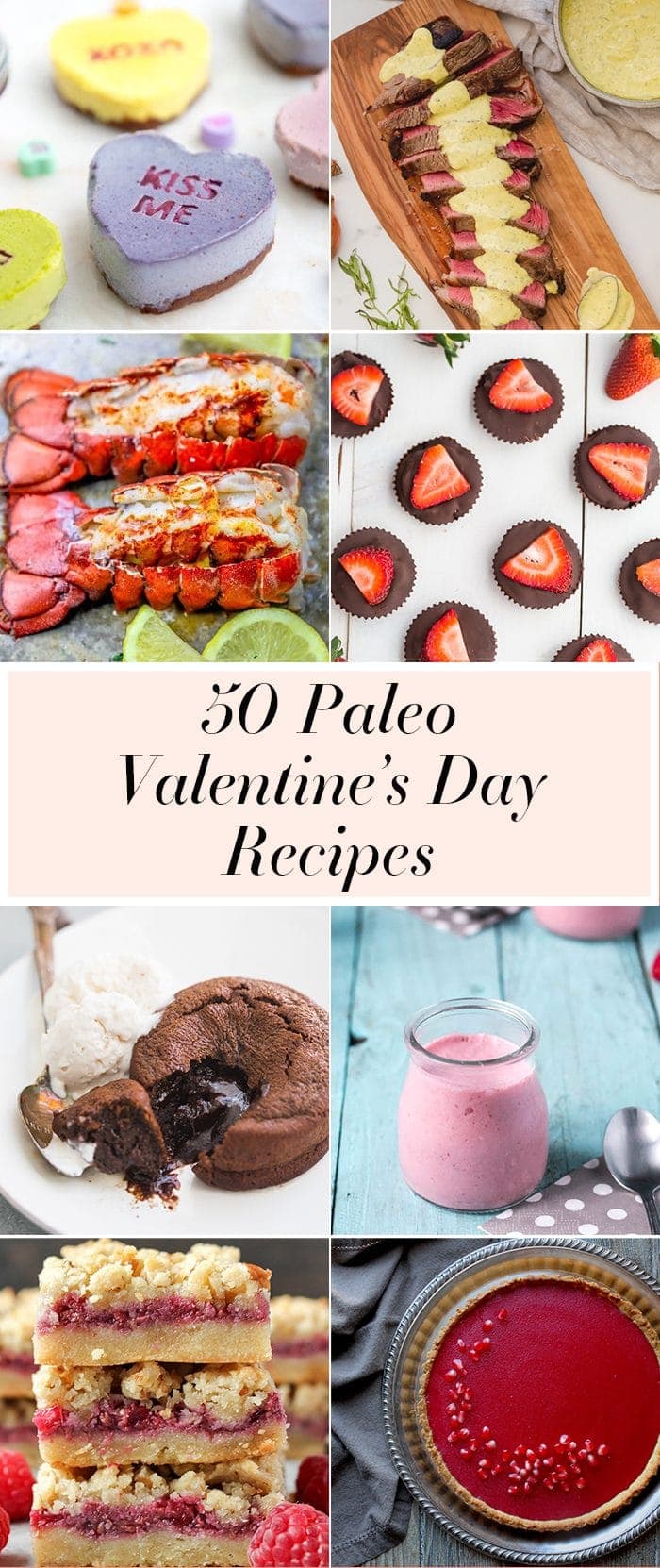 Compilation of paleo Valentine's Day recipes