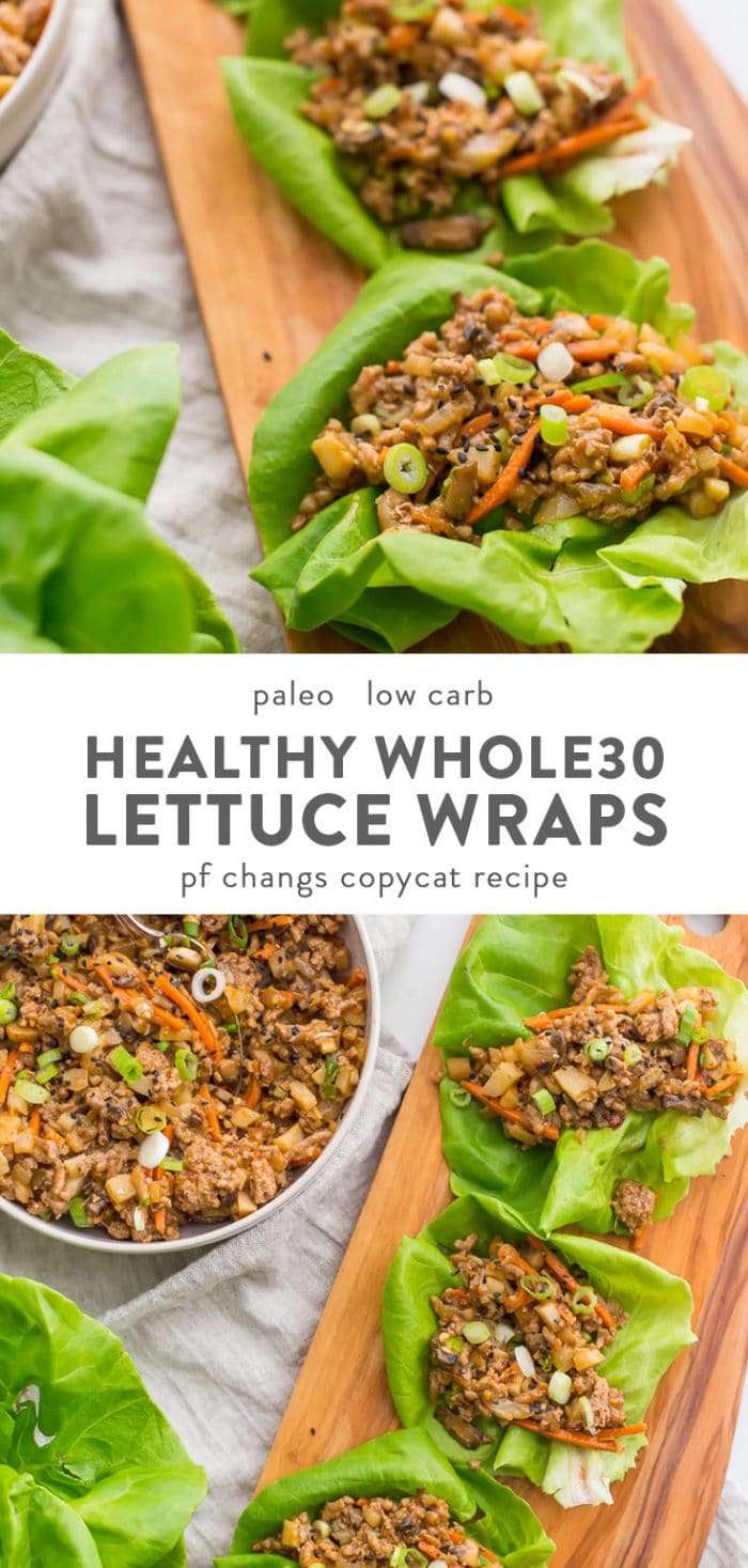 Healthy whole30 pf changs copycat lettuce wraps.