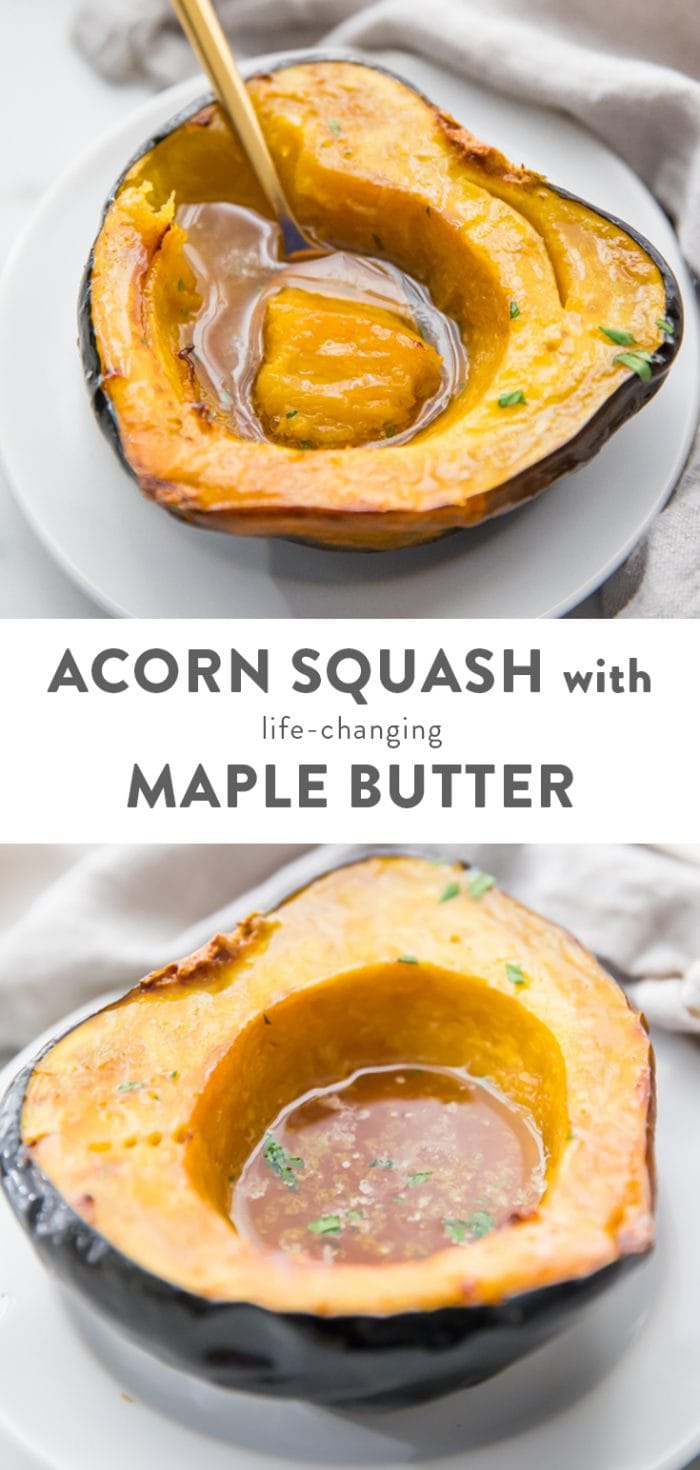 The Best Roasted Acorn Squash with Life-Changing Maple Butter Pinterest image