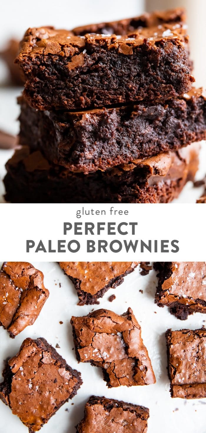 Perfect Paleo Brownies (Fudgy, Crunchy Top, Gluten Free)