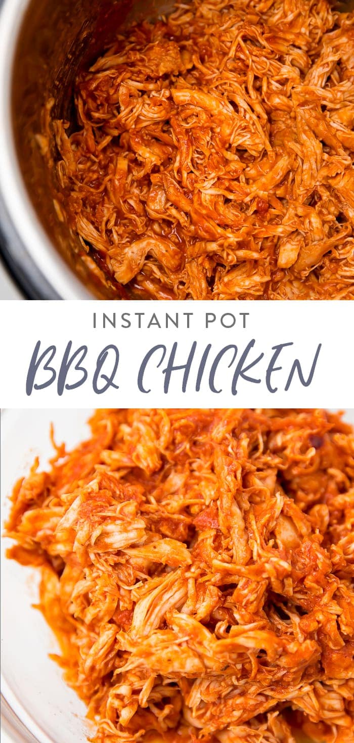 Instant Pot BBQ Chicken Pinterest graphic