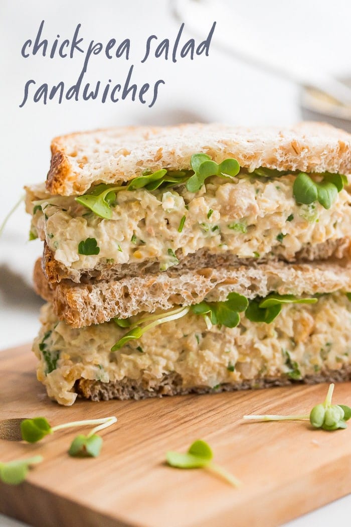 Chickpea salad sandwich