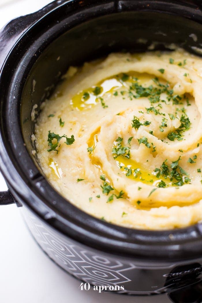 Vegetarian crockpot mashed potatoes