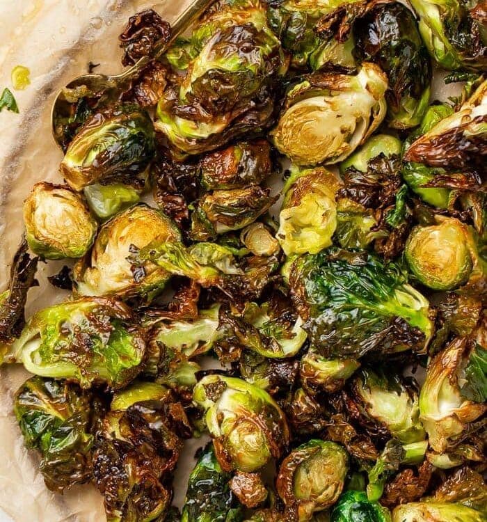 Brussels sprouts from an air fryer