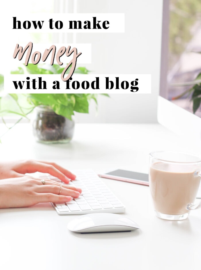 Graphic for how to make money with a food blog
