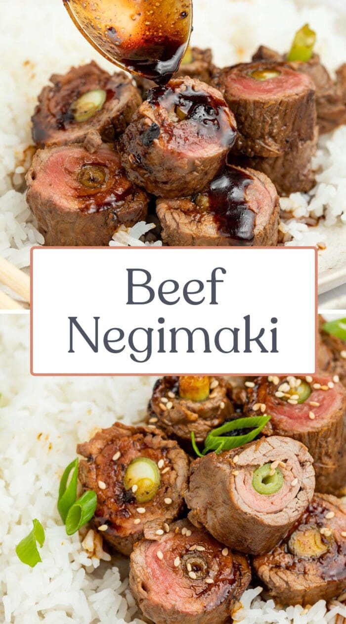 Pin graphic for beef negimaki