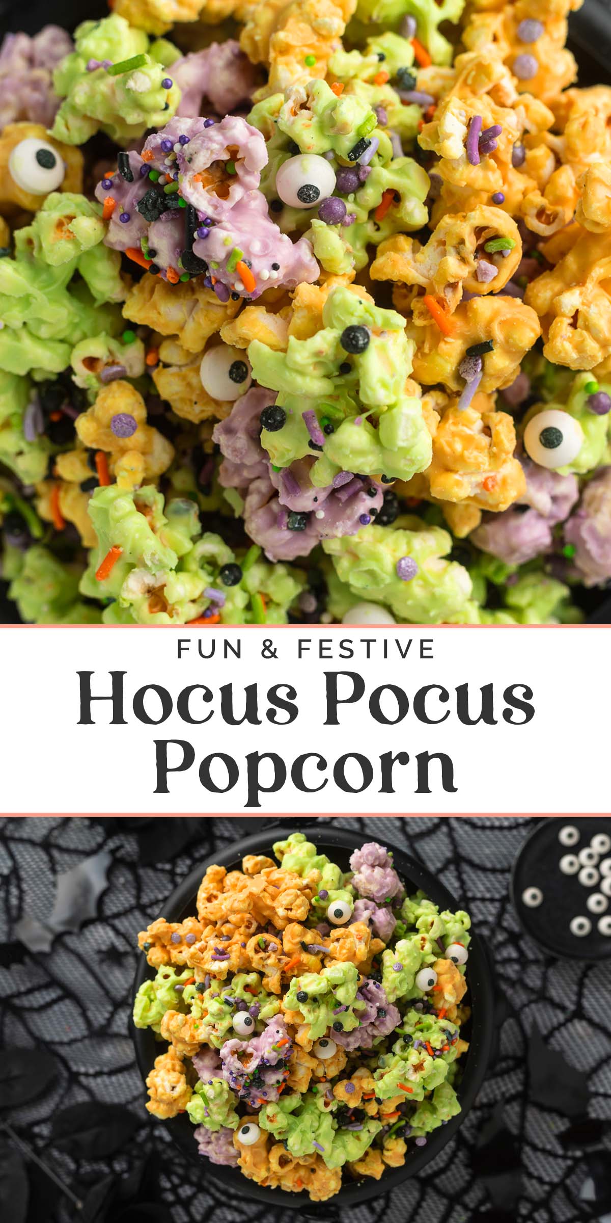 Pin graphic for Hocus Pocus popcorn.